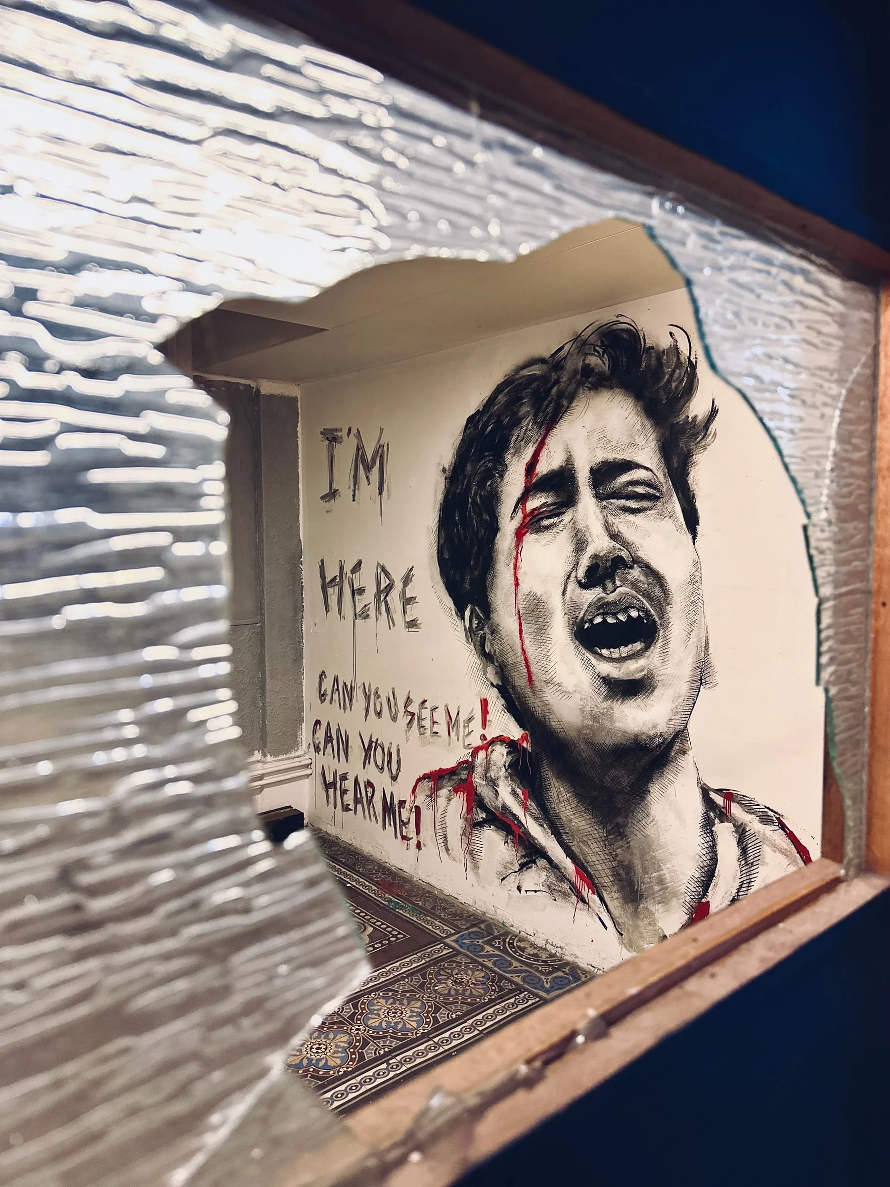 I Am Here mural in Brussels
