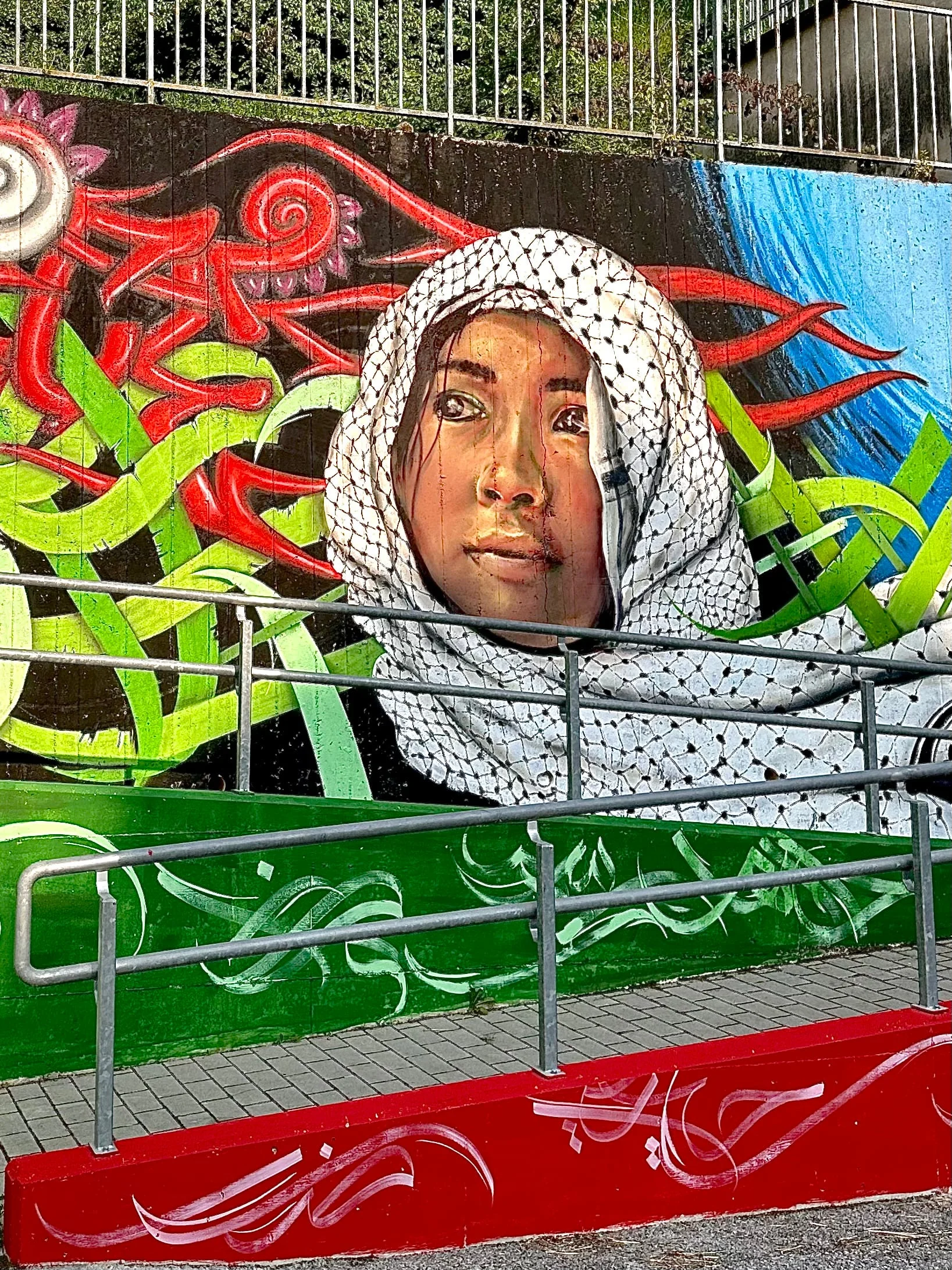 Lady of Hope mural in Lokeren